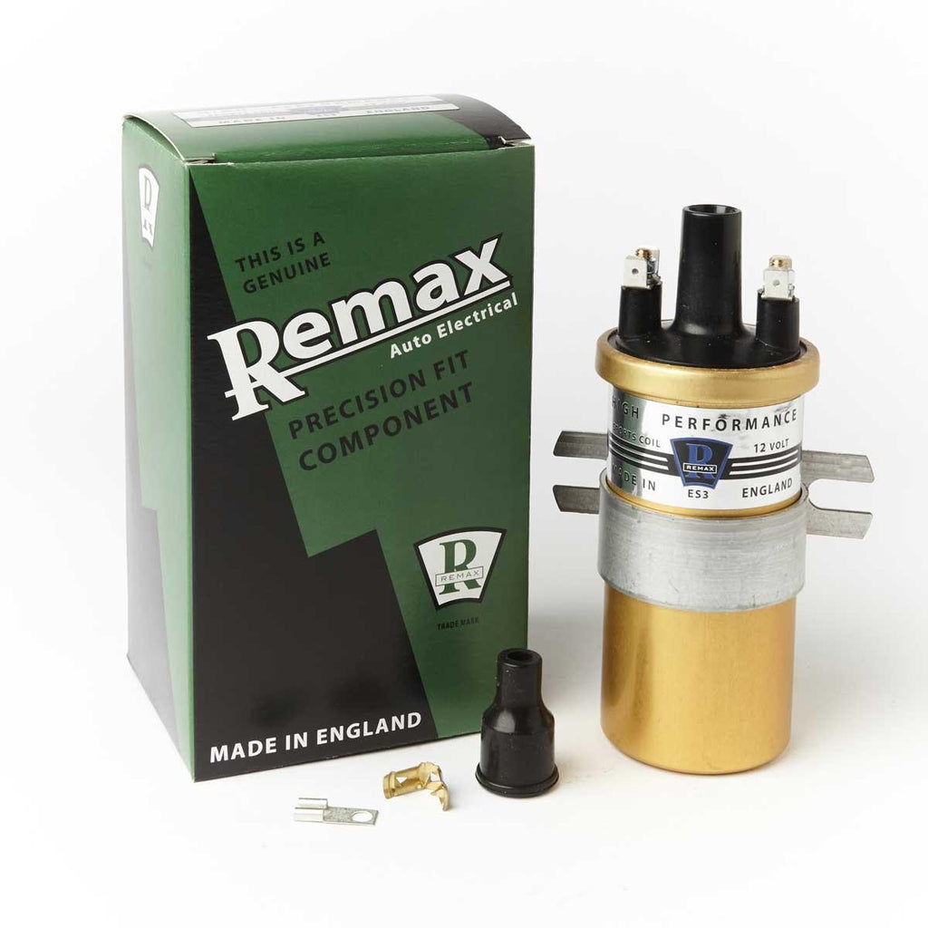 Remax ES3 Ignition coil – replaces Lucas DLB105 – 12 V, sports, Push In
