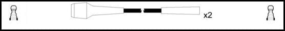 Remax IS010 Ignition lead set – replaces ZEF739 – 2 leads, 7 mm