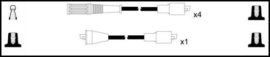 Remax IS038 Ignition lead set – replaces ADK81602 – 5 leads, 7 mm