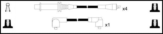 Remax IS061 Ignition lead set – replaces ZEF763 – 5 leads, 7 mm
