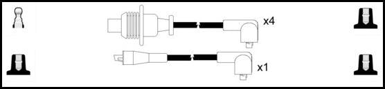 Remax IS073 Ignition lead set – replaces ZEF746 – 5 leads, 8 mm