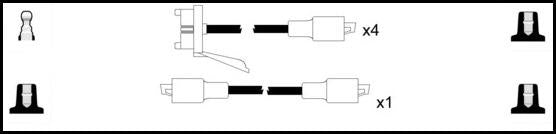 Remax IS111 Ignition lead set – replaces 3133 – 5 leads, 7 mm